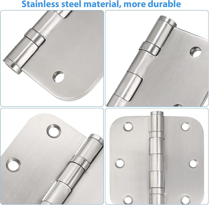 Stainless Steel Door Hinges, 3.5''X 3.5'' Ball Bearing Hinges, Commercial Grade - Image 5