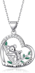 Animal Necklace Cat/Fox/Otter/Sloth/Cow/Highland Cow/Koala Necklace Cute Animal Jewelry Gifts for Women