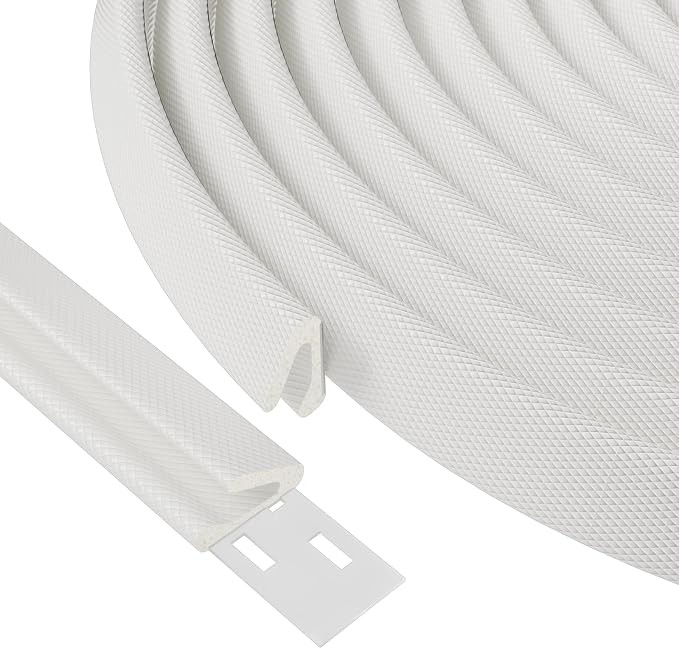 19.6 Ft V Shape Weather Stripping Door Seal Window Insulation Strip | Dense Foam by Cuysfead