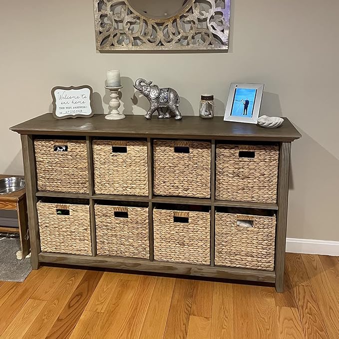 M4DECOR 10.5 x 10.5in Wicker Storage Baskets - Image 3