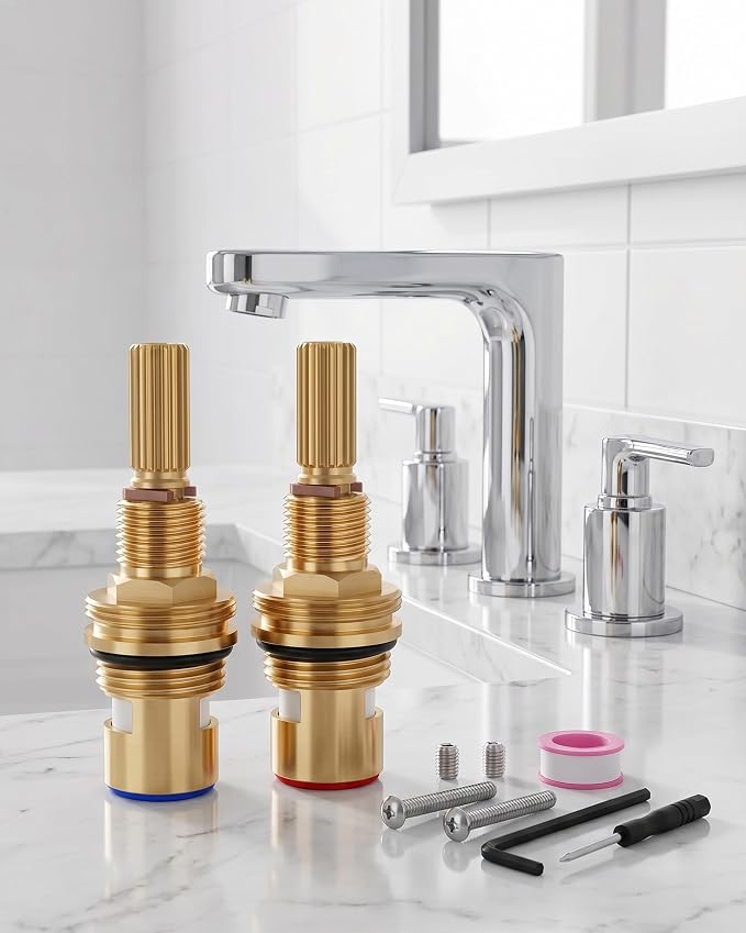 Brass 1-001/1-002 Ceramic Faucet Cartridge Replacement&Valve Cartridge Set | - Image 7