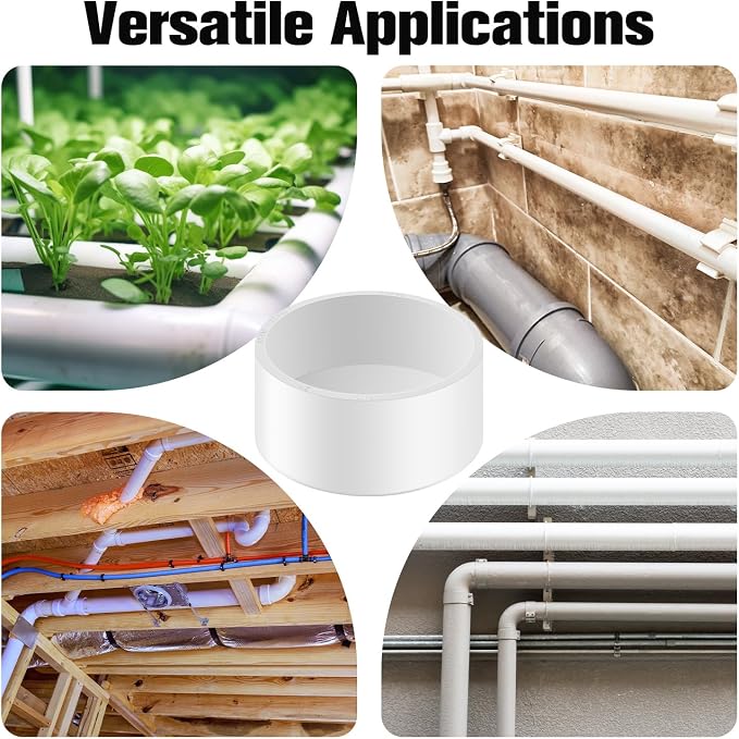 20 Packs 2 Inch PVC Pipe End Cap, Fits 2.375" OD Schedule 40 Furniture Grade - Image 5