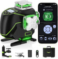 Huepar Laser Level 360 Self Leveling, S04CG 4x360° Green 4D Cross Line Laser by Huepar