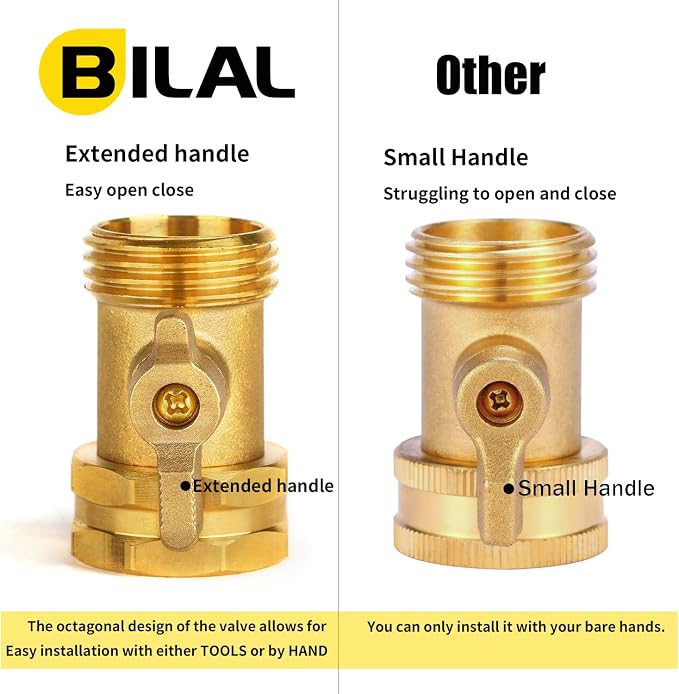 2 Pack Garden Hose Shut Off Valve - Image 5