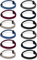 TempBeau Nautical Braided Rope Bracelets Set - 6 Pcs Adjustable Braided Cord Bracelet, Handmade Navy Marine String Bracelet with Metal Knot, Men Women Braided Bracelets Gifts