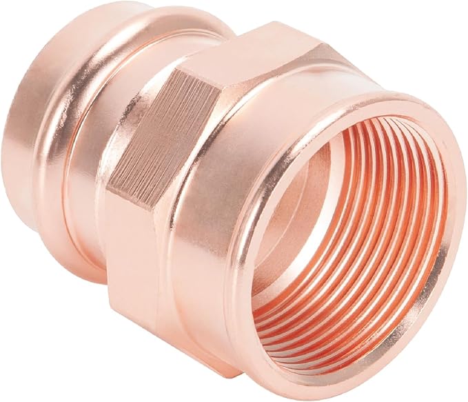 Copper Press Fittings 3/4" Female Adapter x 3/4" Press 10 Pack - Image 2