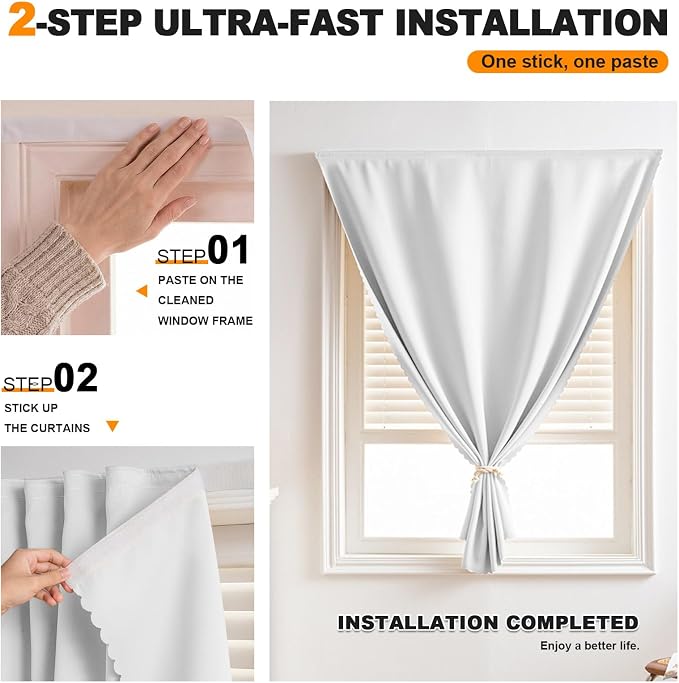 Self Adhesive Blackout Curtains - Image 2