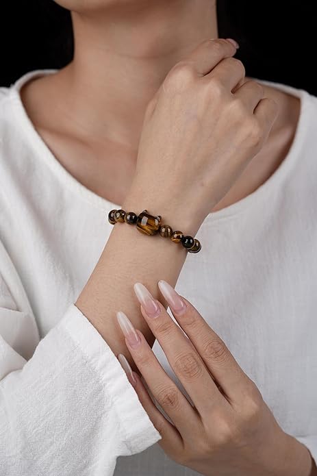 Money Attraction Cat Bracelet - Black Obsidian Women Bracelets -Wealth Prosperity Abundance Stone Bead Bracelet, Entrepreneur Business Luck Beaded Bracelets,Spiritual Mood Energy Cute Protection Stretch Bracelet,Health Good Luck Feng Shui Bracelets For...