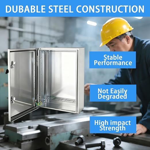 Electrical Enclosure 24x16x12, 304 Stainless Steel Enclosure IP66 Waterproof - Image 5