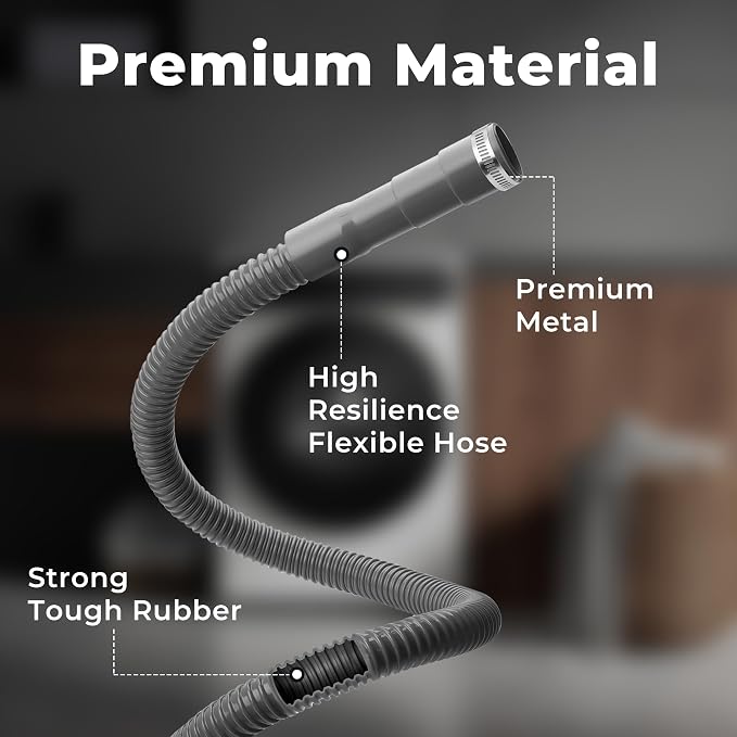 12Ft Universal Washing Machine Drain Hose Flexible Extension Hose | Flexible - Image 6