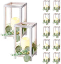 VEVOR 12 Set/36 Pcs Wooden Wedding Lantern Centerpiece, Includes 12 Wooden by VEVOR