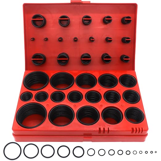 419 Pieces Metric Universal O-Ring Kit, Buna-N 70A, Rubber Seals O Rings by BUSY-CORNER