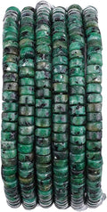 Natural African Turquoise Spacer Beads Caps Loose Semi Gemstone for Beading Jewelry Making 4mmx2mm 38cm