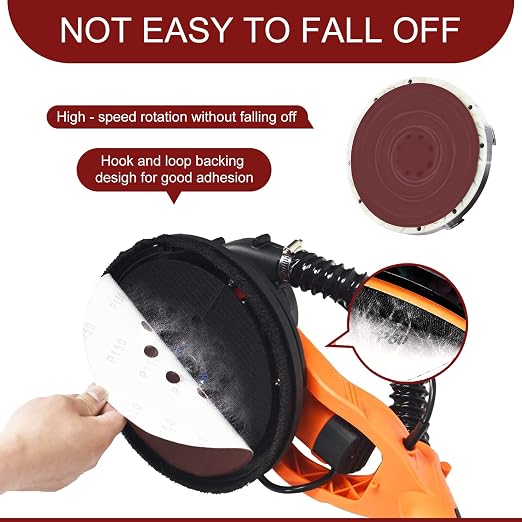 9 inch Sanding Discs 240 Grit 8 Holes Hook and Loop Sandpaper - Image 3