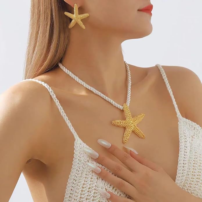 Bocar Starfish Pendant Necklace for Women