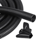 25FT - 1/4 Inch Split Wire Loom - Black | Easy to Install by CrocSee
