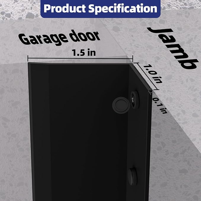 Garage Door Top and Side Seal, 36 FT x 2.5", adhesive backed seal - Image 2
