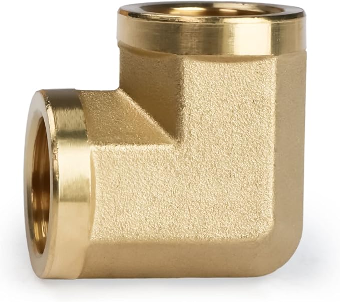U.S. Solid 2pcs 90 Degree Barstock Street Elbow Brass Pipe Fitting - Image 3