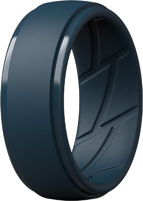 ThunderFit Men's Silicone Rings 10mm Wide 2.5mm Thick Rubber Bands, Breathable, Variety Multipack 1-10