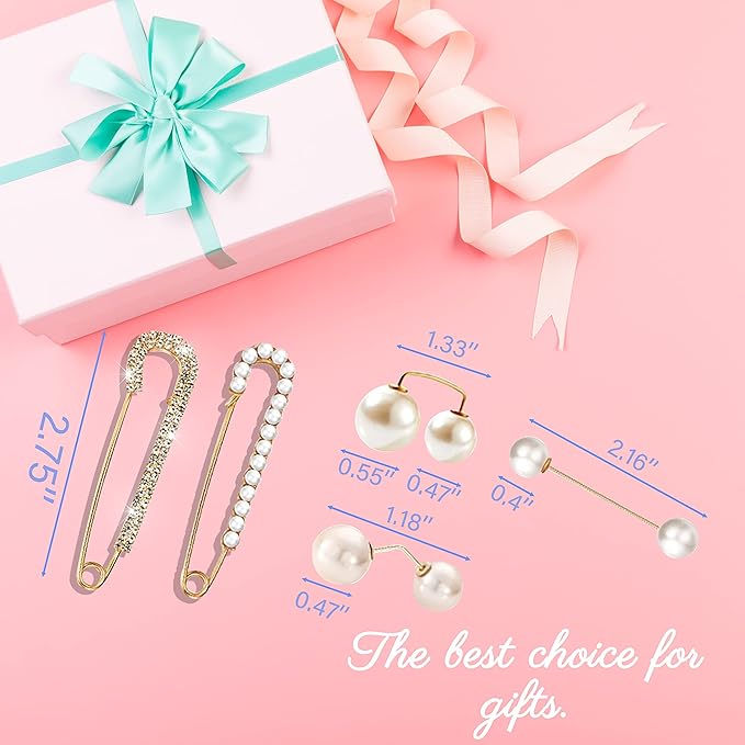 Fashion Pearl Brooch, Sweater Shawl Pearl Pin, Elegant and Fashionable, Enhance your Temperament, Suitable for a Variety of Occasions to Wear
