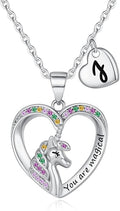 Unicorn Necklace for Girls Gifts for Girls Little Girl Jewelry Birthday Gift for Girl Daughter Granddaughter Niece-No tarnish, No reactions for sensitive skin Hypoallergenic