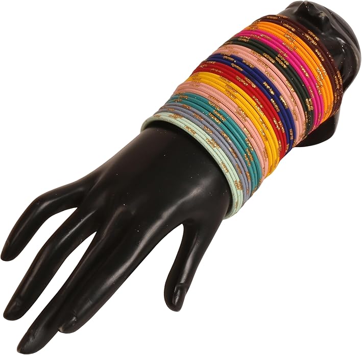 Touchstone indian bangles bracelets for women colorful churiyan set return gifts jewelry chudiya bulk pack bollywood metal bangle sets 12 textured vintage colors. Set of 144