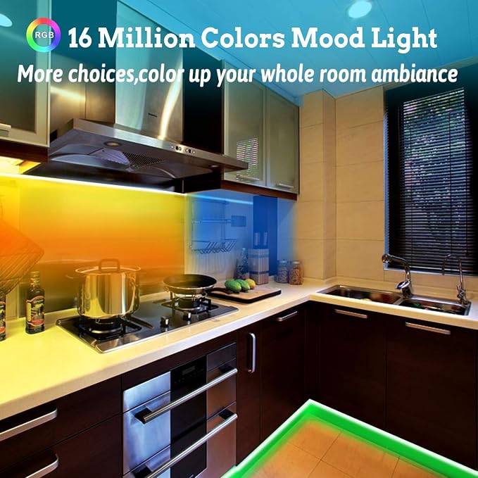 Tenmiro 65.6ft Led Strip Lights, Ultra Long RGB Color Changing LED Light Strips - Image 4