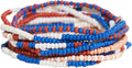INK + ALLOY 10-Strand Stacking Beaded Bracelets for Women – Mixed Patterns Bracelet Stack - Adjustable Stretch Fit - Handmade Boho Bracelets for Women - Perfect for Any Occasion