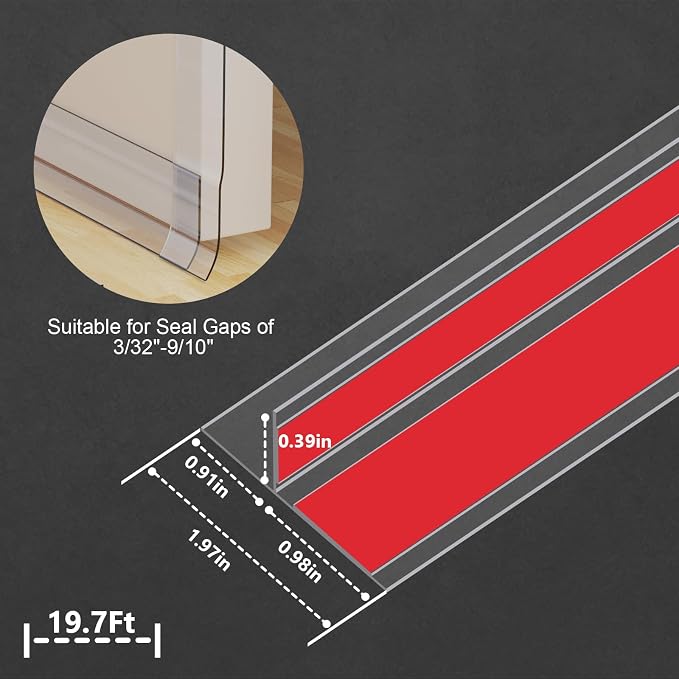 Silicone Weather Stripping Door Seal, 2026 Upgraded Seal Strip - Image 2