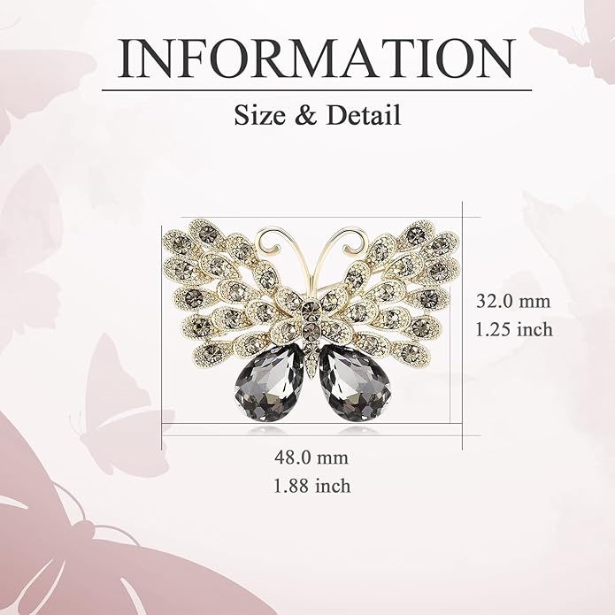 Animal Brooch for Women Girls Rhinestone Animal Brooch Lapel Pin Jewelry Gift for Mom Wife