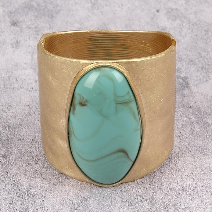 Gold Cuff Bracelet for Women Silver Beaded Bracelets Open Bangle Stackable Stretch Bead Bracelet Boho Jewelry Gifts for Wife Couple