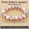 AD Beads Handmade Gemstone Stretch Elastic Bracelet Crystal Healing Reiki Nature's Beauty and Spiritual Essence Unisex