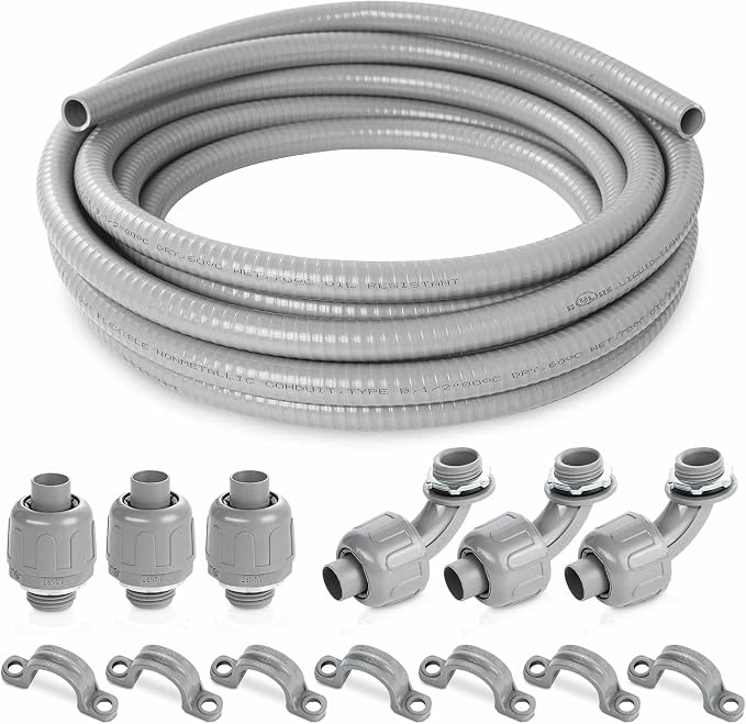 Yariwiz Flexible Electrical Conduit Liquid Tight PVC Conduit Kit by Yariwiz