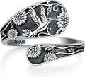 Spoon Ring for Women - Sterling Silver Thumb Vintage Antique Spoon Ring Boho Victorian Jewelry