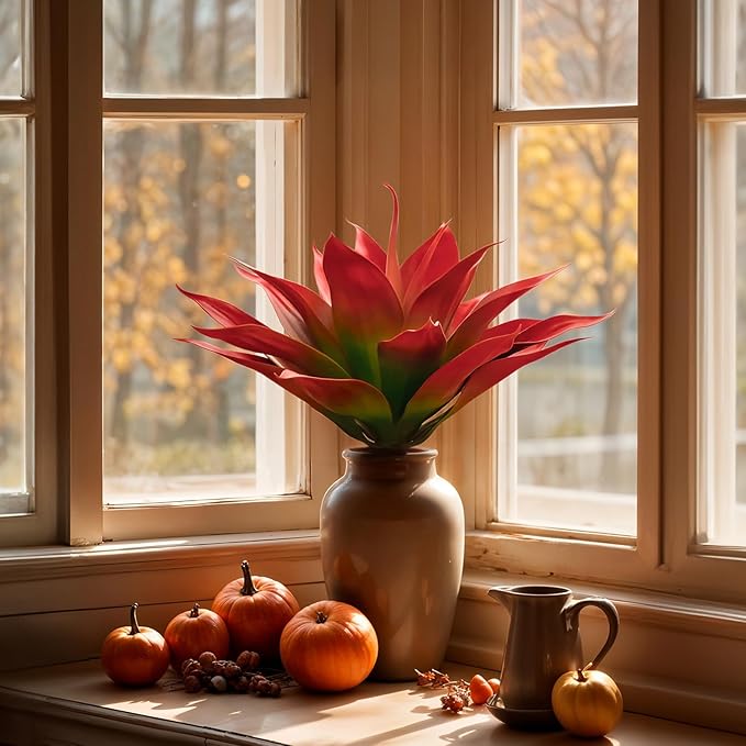Velener Fall Fake Agave Artificial Plant, Unpotted Faux Agave Stems Plant - Image 6