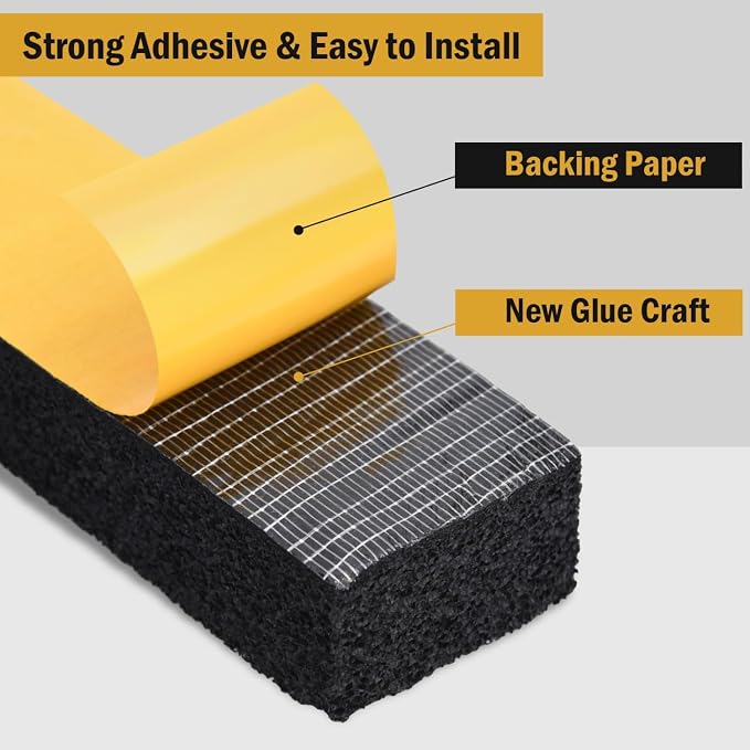YoleShy Window Air Conditioner Foam Tape 2 Pcs 2 Inch Wide x 1 Inch Thick - Image 2
