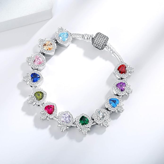 925 Sterling Silver Charms Fit Pandora Charms Bracelet I Love You to Infinity and Beyond Fit Wife Mother's Day Christmas Birthday Gift