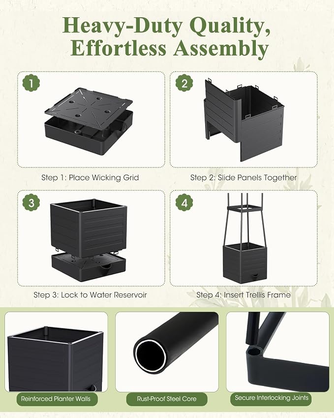 4 Pack Raised Garden Bed Planter Box - Image 8