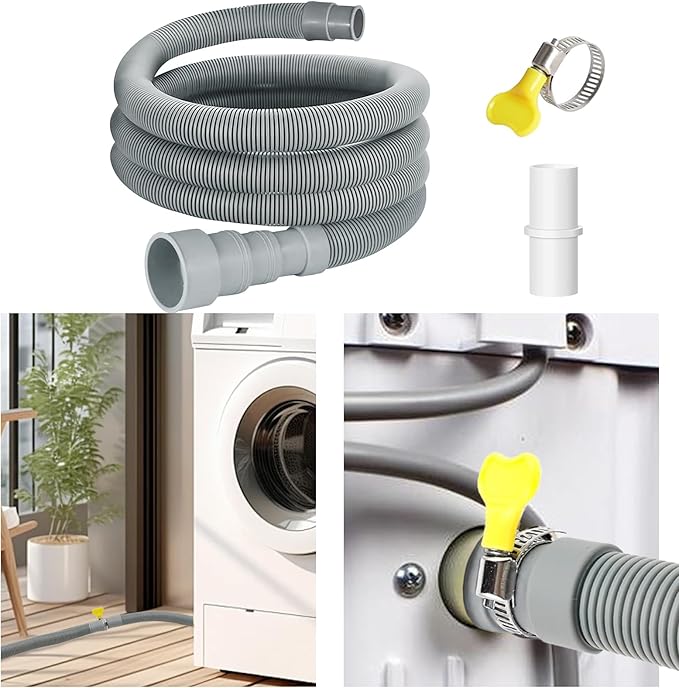 6.5ft Universal Washing Machine Drain Hose Extension Kit - Image 6