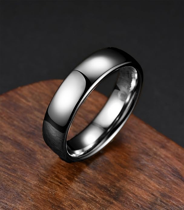 King Ring Tungsten 4/6/8mm Rings – Super Polished Finish Tungsten Bands – Designed in USA