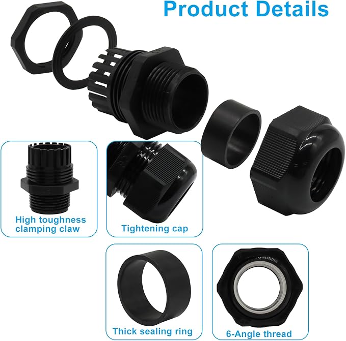 NPT1/4" NPT3/8" NPT1/2" NPT3/4" NPT1" Cable Glands, Junction Box Wire Gland - Image 4