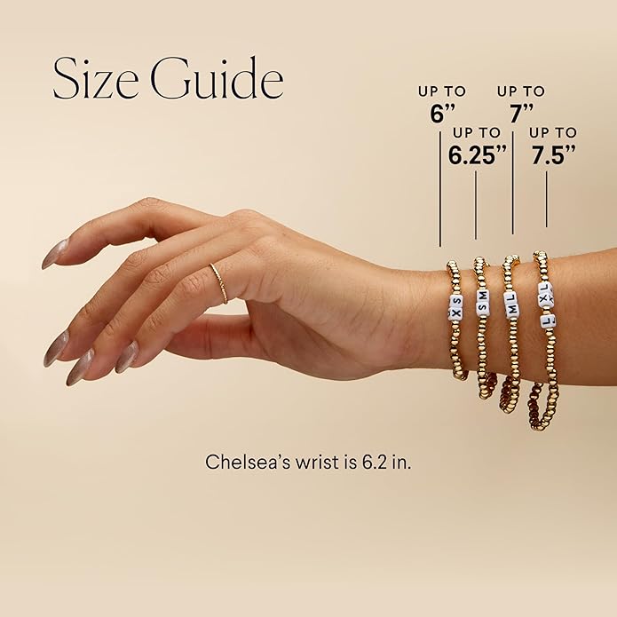 Little Words Project Mother's Day Gifts, The Original Word Bracelet, Made with Colorful Beads and Plated Brass Hardware, Handcrafted Design & Positive Message