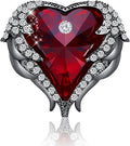 Brooches for Women Red Heart Crystal - Austrian Rhinestone Brooch Jewelry - Ladies Wedding Bouquet Brooches Pin for Birthday, Christmas, Anniversary