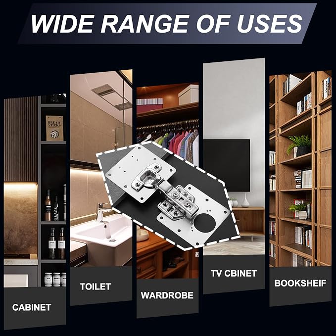 Cabinet Hinge Repair Plate, Hinges Repair Fixing Plate Cabinet Repair Board | 6 - Image 7