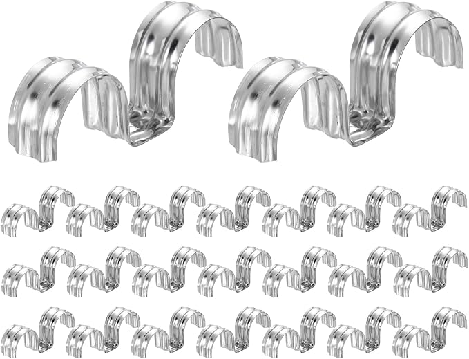 MECCANIXITY 52pcs Conduit Clamp 1 1/4 Inch 32mm, 2 Hole Stainless Steel Pipe by MECCANIXITY