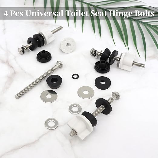 Universal Toilet Seat Hinge Bolts Kit, Heavy Duty Toilet Bolts, Waterproof - Image 7