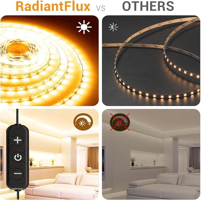 RadiantFlux Warm White Led Strip Lights - Image 2