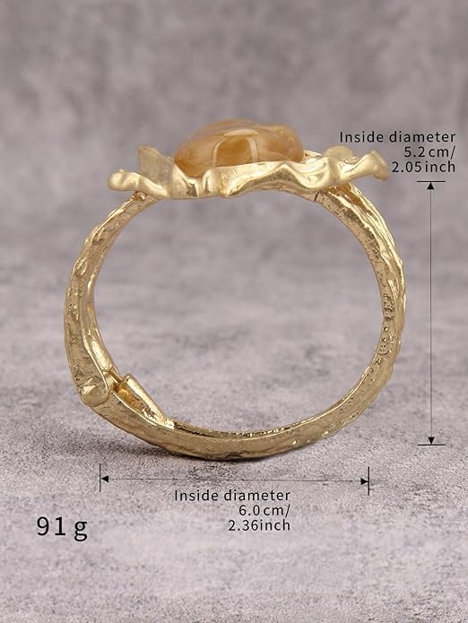 Gold Cuff Bracelet for Women Silver Beaded Bracelets Open Bangle Stackable Stretch Bead Bracelet Boho Jewelry Gifts for Wife Couple