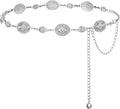 FIORETTO Metal Waist Chain Link Belt for Women Western Cowgirl Boho Turquoise Belts for Dress Jeans Country Concert Outfit