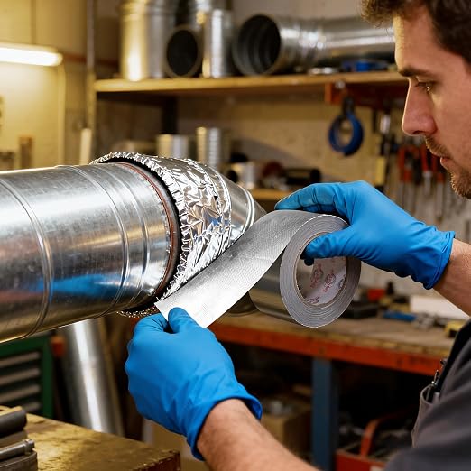 3" x 82Ft Aluminum Foil Heat Shield Tape Fiberglass Thermal Tape | High temp - Image 7